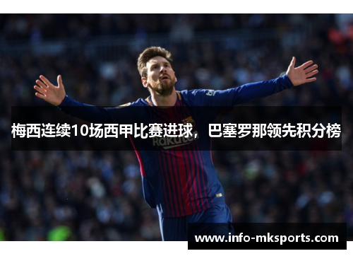 梅西连续10场西甲比赛进球，巴塞罗那领先积分榜