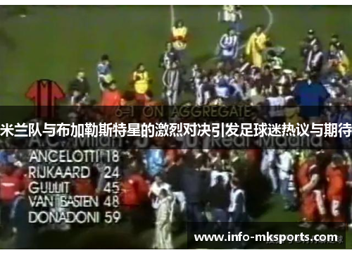 米兰队与布加勒斯特星的激烈对决引发足球迷热议与期待